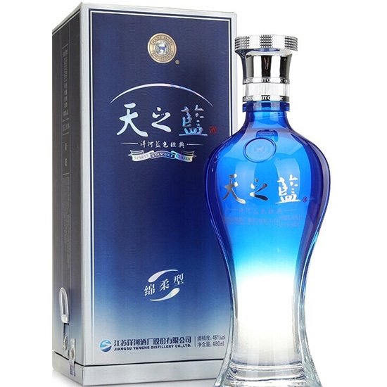 NJK Liquor Store 洋河藍色經典天之藍綿柔型白酒(42% ALC)480ml Yanghe 